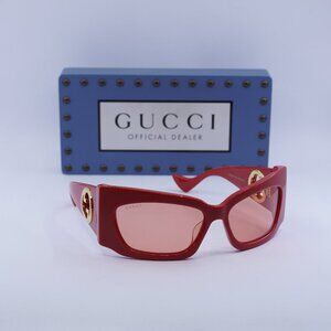 Final Price! Gucci GG1412S 004 Red Sunglasses